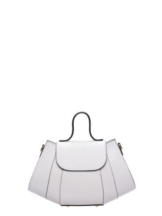 Luisa Vannini Wit Rundleer Tas