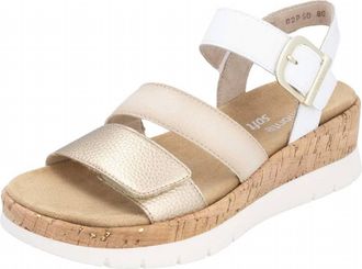 Remonte Womens Gizela 50 Wedge Sandal In Crema