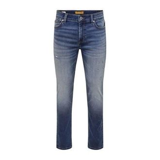 Only & Sons ONSLOOM slim fit jeans dark blue denim