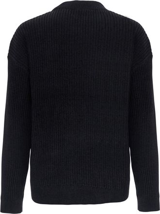 Emporio Armani Mens Turtleneck Sweater Black Tech Fabric Cotton Tops Top