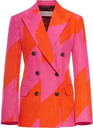 Dries Van Noten DOUBLE-BREASTED JACKET WITH GRAPHIC PRINT - Dries Van Noten - Woman