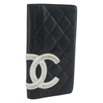 Chanel Pre-owned Vintage Long Wallet - Dames - Pre-owned - Zwart - Maat: ONE Size Leer