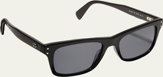 Ferragamo Mens Double Gancini Rectangle Sunglasses