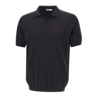 KANGRA Tops, Heren, Zwart, S, Katoen, Polo Shirt