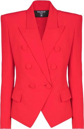 Balmain Blazer doppiopetto - Rosso