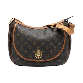 Louis Vuitton Pre-owned Shoulder Bags, female, Brown, Size: ONE SIZE Pre-owned Printed Leather Shoulder Bag