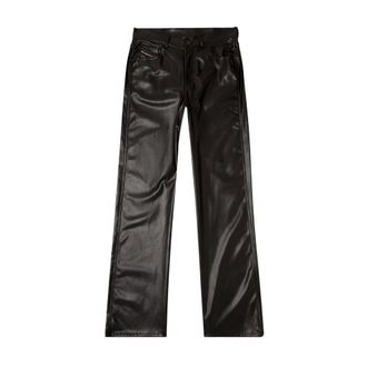 Diesel Straight Trousers, female, Black, Size: XS P-lain Straight Trousers