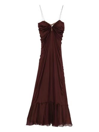 Raquel Diniz Long Dress With Ruffles