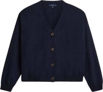 SOEUR Idem Cardigan - Dames - Vesten - Blauw - XS - Wol - Truien & Vesten