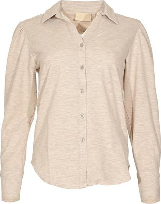 Maicazz Payden Blouse - Dames - Overhemden - Beige - XL - Overhemden