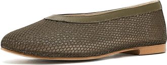 French Sole Renee Womens Flat Shoes Olive : 7.5 M, Mesh