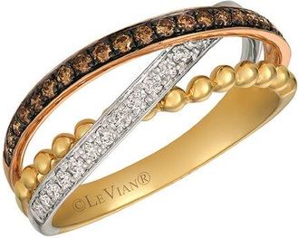 Le Vian 14K Tri-Tone 0.33 Ct. Tw. Diamond Ring