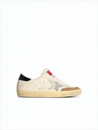 Golden Goose Low-Top White Leather Sneakers With Vintage Appeal