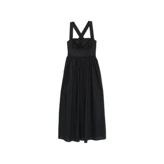 Matteau Square Neck Maxi Dress - Dames - Maxi kleedjes - Zwart - S - Kleedjes