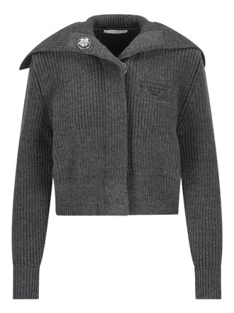 Givenchy Cardigan con ricamo - Grigio