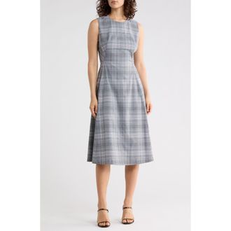 Elie Tahari The Paige Plaid Dress at Nordstrom Rack, Size 16