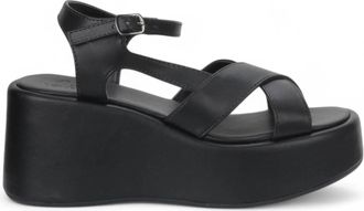 Love Rio Womens Alto Wedge Sandal In Black