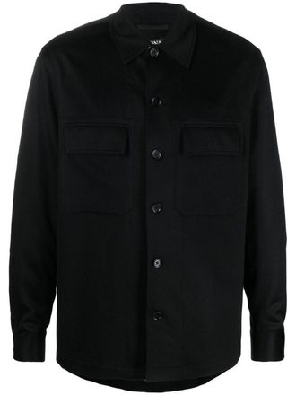 Ermenegildo Zegna Giacca-camicia Alba Oasi - Nero