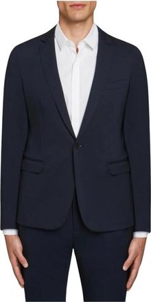 Dondup Stijlvol Gebreid Jack voor Dagelijks Gebruik - Heren - Blazers - Blauw - XL - Jassen