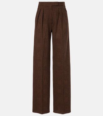 Max Mara Ponza cotton and wool-blend wide-leg pants