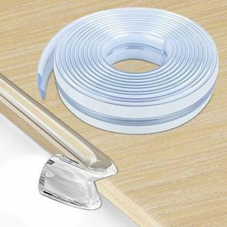 OEM Protector De Esquinas De Silicona Para Beb&eacute;s, Protector De Muebles Transparente Preadhesivo De 6 M Para Beb&eacute;s, Protector De Bordes Y Esquinas Para La 