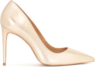 Kazar Gouden leren puntige pumps - Dames - Pumps - Geel - 37 EU - Leer - Schoenen