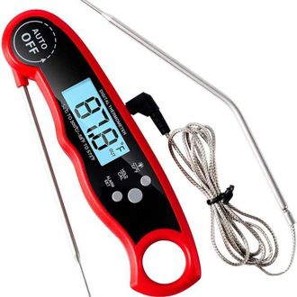 OEM Termometro Da Cucina, Termometro A Lettura Istantanea Con Sonda Pieghevole Da 102 Cm, Display Lcd Retroilluminato E Magnete, Termometro Digitale Per C