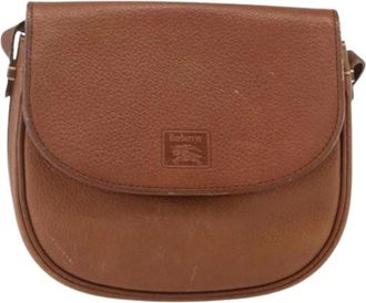 Burberry Pre-owned Cross Body Bags, female, Brown, Size: ONE SIZE Pre-owned Vintage Leather Cross Body Bag