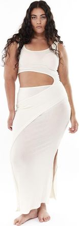 Mother of All Papper Cut Out Maxi Dress in White at Nordstrom, Size X-Small