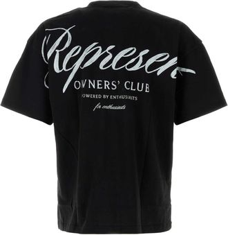 Represent Mens Owners T-Shirt Black Cotton