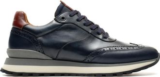 Ambitious Schoenen, Heren, Blauw, 39 EU, Leer, Park Brogue Runner