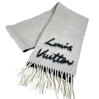 Louis Vuitton Pre-owned Stole - unisex - Louis Vuitton Vintage - Vintage Scarves - Gray - ONE SIZE - Pre-owned