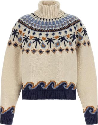 Alanui Sweet Winter Turtleneck - Dames - Coltruien - Veelkleurig - S - Wol - Truien & Vesten