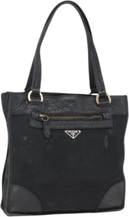 Prada Pre-owned Nylon Tas - Dames - Vintage Handtas - Zwart - ONE Size - Nylon - Vintage