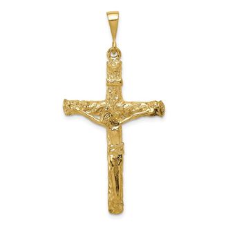 Diamond2Deal 10k Yellow Gold Crucifix Charm