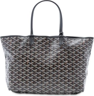 Goyard Pre-owned Womens Goyardine Saint Louis Pm - Dark Grey Textile - One Size