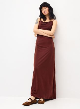 Twik Womens Draped maxi dress