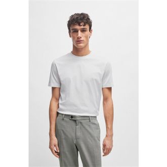 HUGO BOSS Mens Hbb Thompson Tonal Logo T-Shirt in White 100 Cotton - Size X-Large