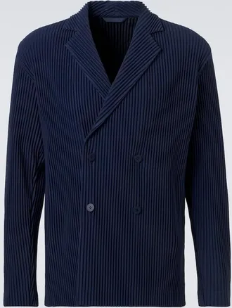 Homme Pliss&eacute; Issey Miyake Homme Pliss&eacute; Issey Miyake Tailored Pleats 1 double-breasted blazer