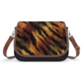 Generic Tiger Pattern Crossbody Bags for Women Shoulder Messenger Bag Purse Handbags