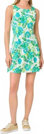 Lilly Pulitzer Nadeera Upf 50+ Active Dress In Resort White/monarch Rose