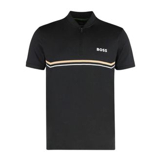 HUGO BOSS Tops, Heren, Zwart, XL, Polyester, Polo