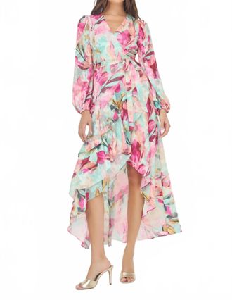 Hutch Sadey Dress In Mint/multi Overlay Tropical