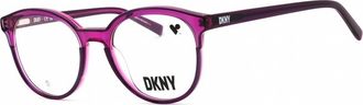 DKNY Ladies Black Round Eyeglass Frames DK5070