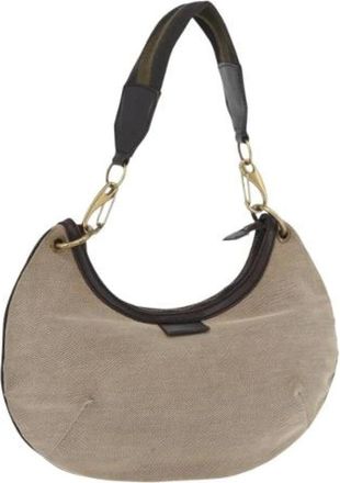 Gucci Pre-owned Shoulder Bags, female, Beige, Size: ONE SIZE Pre-owned Vintage Shoulder Bag