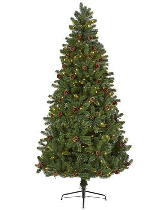 Nearly Natural 7.5ft Rocky Mountain Spruce Artificial Christmas Tree
