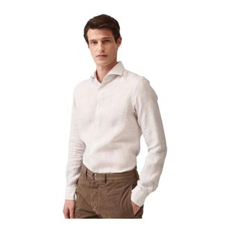 Xacus Shirts - Heren - Casual Overhemden - Wit - 3XL - Linnen - Overhemden