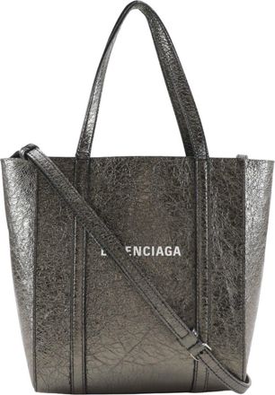 Balenciaga Metallic Leather Handbag Tote Bag (Pre-Owned)