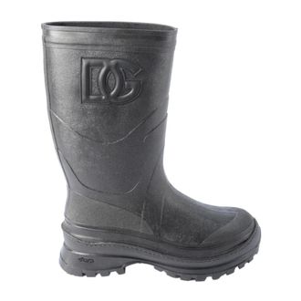 Dolce & Gabbana Rain High Boots - male - Dolce & Gabbana - Wellies - Black - 6 UK - Shoes