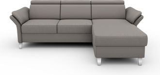 Sit&more Ecksofa »Vincenzo L-Form« inklusive Kopfteilverstellung, wahlweise mit Bettfunktion, Bettkasten